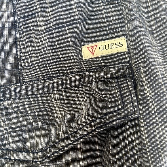 Guess Blue/White Designer Summer Boat Shorts Size 32 - Picture 8 of 15